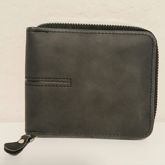 Men's Dizzoris Style Leather Grey Wallet - Picture 5 of 16